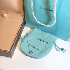 Dámský stříbrný náramek Tiffany Elsa Peretti Diamonds By The Yard s otevřeným srdcem