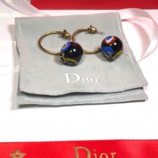 Retro Dior Tribales Multicolor Ball Pendant Ladies Brass Bee Asymmetric CD Náušnice Cena Amerika