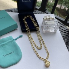 Tiffany Hardwear South Sea Golden Pearl Pendant Dámský náhrdelník s článkem, stříbrný/žlutý zlatý tón, cena ve Spojeném království
