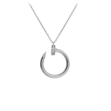 Cartier Juste Un Clou náhrdelník bílé zlato diamanty