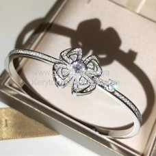 Náramek BVLGARI Fiorever z bílého zlata s dlážděnými diamanty