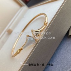 Náramek Bvlgari Divas Dream z perleti s diamanty, napodobenina žlutého zlata