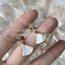 Náušnice Bvlgari Divas Dream z perleti s diamanty