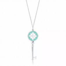 Přívěsek Tiffany Keys Knot Key Blue Email Náhrdelník Sterling Silver Cena Dubaj
