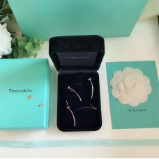 Tiffany T 925 stříbrný drátěný přívěsek s motivem T dámské náušnice růžové zlato/stříbro valentýnský dárek