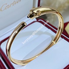 Retro náramek Panthere de Cartier s onyxem a tsavoritem, granáty, žluté/růžové/bílé zlato