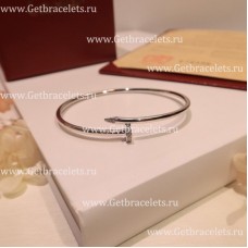 Náramek Cartier Juste Un Clou SM z bílého zlata s diamanty