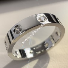 Prsten Cartier Love Ring z 18karátového bílého zlata s 8 diamanty