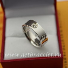 Prsten Cartier Love z bílého zlata se 3 diamanty