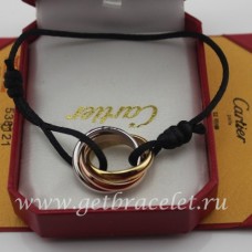 Náramek Cartier Trinity ze 3 zlatých ciferníků B6016700