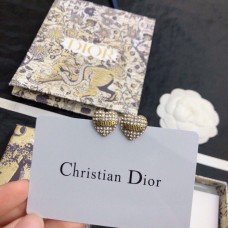 Náušnice Christian Dior J??Adior s mosaznými dlážděnými diamanty ve tvaru srdce, dámské šperky