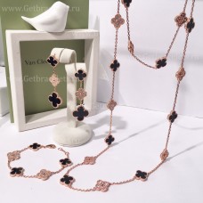  Van Cleef Arpels Alhambra s diamanty a onyxem