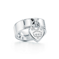 Stříbrný závěsný prsten Tiffany Love Lock Ring