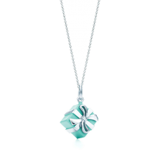  Dámský náhrdelník Tiffany Blue Box Charm Sterling Silver Chain...