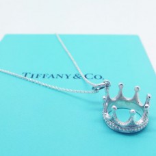Tiffany Crown Charm Chain Náhrdelník Šperky Valentýn