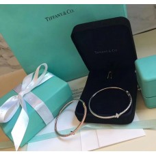 Tiffany Fleur de Lis Liliaceae Decoration Dámský diamantový náramek Stříbro/Růžové zlato