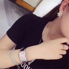 Náušnice Tiffany s květinovým vzorem, žluté a bílé krystaly, dámské šperky