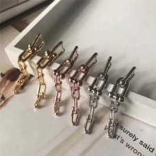 Stříbrné náušnice Tiffany Hardwear s propletenými články, 100% bavlna