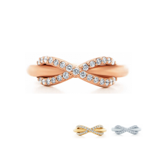 Tiffany Infinity Ring Rose Gold Modern Jewelry America