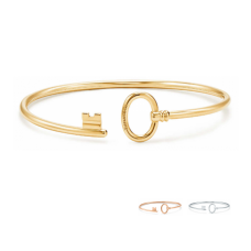 Drátěný náramek Tiffany Keys ze sterlingového stříbra, moderní designové šperky