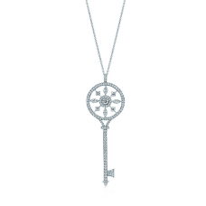 Stříbrný přívěsek Tiffany Keys s kaleidoskopickým klíčem a diamanty, výprodej v Malajsii pro ženy