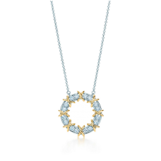 Dámský náhrdelník Tiffany Schlumberger Sixteen Stone Circle s přívěskem a řetízkem, cena v Kanadě