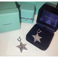 Přívěsek Tiffany Star s diamanty, visací náušnice, dárek