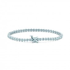 Náramek Tiffany Victoria Line s diamanty Pave