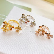 Prsten Van Cleef Arpels Frivole Between the Finger ze žlutého/bílého/růžového zlata s diamantem