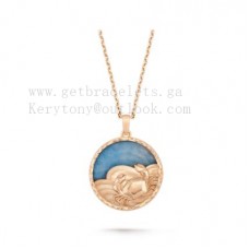 Van Cleef Arpels Zodiaque dlouhý náhrdelník Cancri Rose Gold Quartz